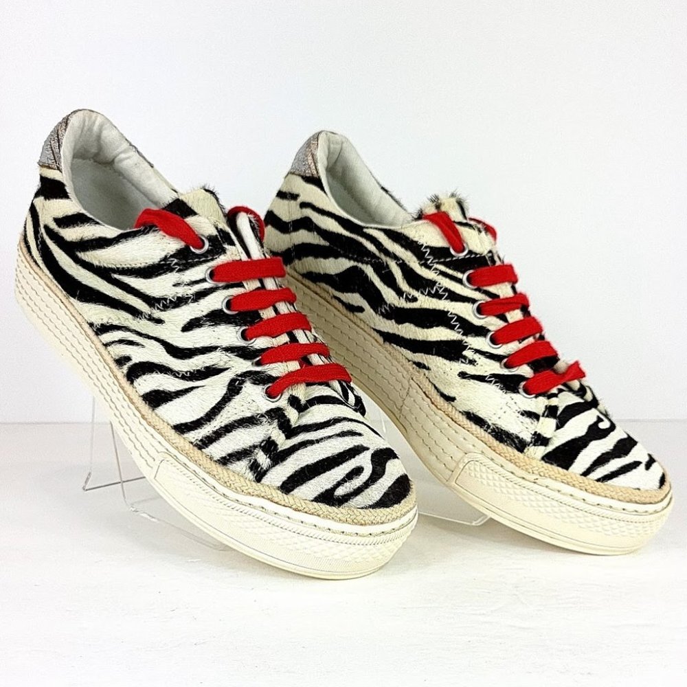 DOLCE VITA tala zebra platform sneakers Sz 8.5